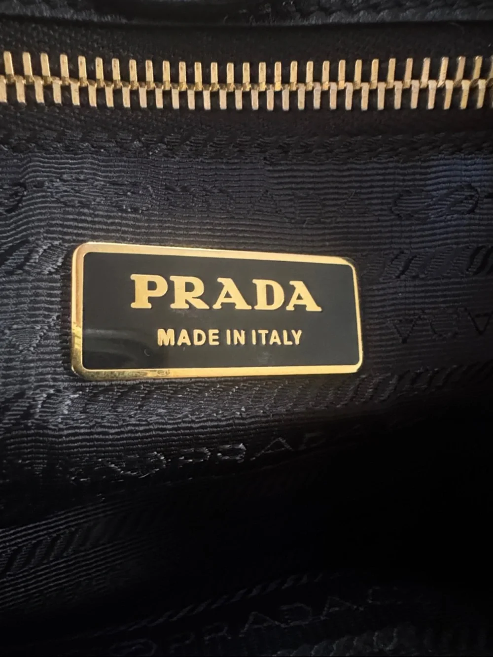 PRADA Ribbon Handbag Tote Black Patent with COA & Dust Bag VTG Medium 9x11x6 - Picture 14 of 17
